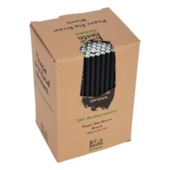 Paille Agitateur en Papier Noir - Lot de 250 - Fiesta Green