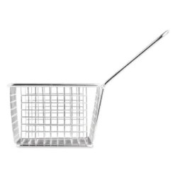 Panier carré de présentation en inox - Olympia 80 mm