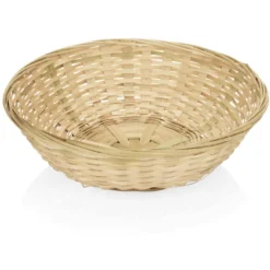 Panier de table en Bambou H 60 mm Ø 200 mm - Lot de 12 - Was Germany