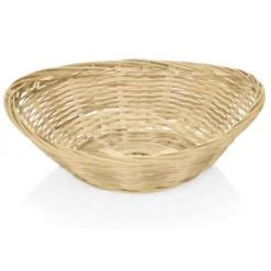 Panier de table en Bambou L 235 mm l 185 mm H 60 mm - Lot de 12 - Was Germany