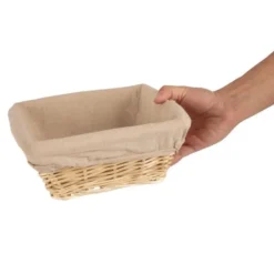 Panier en Osier Carré 23 cm - 100 mm - Olympia