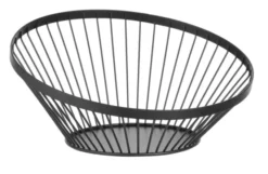 Panier à fruits oblique noir 280x(H)130 mm - Hendi