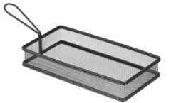 Paniers à frites miniatures noir mat 255x135x(H)45 mm - Hendi