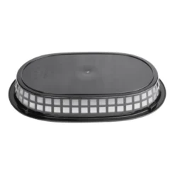 Panière Alimentaire Ovale Noire Polypropylène 275 mm - Lot de 6 - Olympia