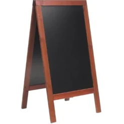 Panneau de trottoir acajou Securit Duplo - 1350 x 700 mm