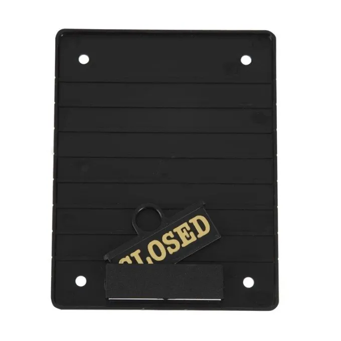 Panneau horaires d'ouverture - 207 x 162 x 7 mm