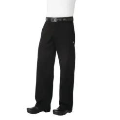 Pantalon de Cuisine Mixte Professionnel Chevrons Noirs M - Chef Works