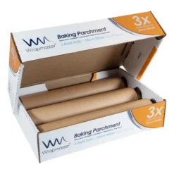 Papier sulfurisé 50 m x 300 mm adapté au Wrapmaster 3000 - Vogue - 3 rouleaux