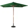 Parasol de terrasse carré professionnel à poulie de 2,5 m vert - Bolero