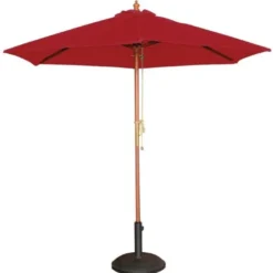 Parasol de Terrasse Professionnel Rouge à Poulie de 2,5 m - Bolero