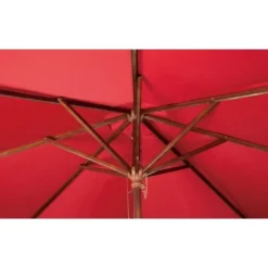 Parasol de Terrasse Professionnel Rouge à Poulie de 2,5 m - Bolero
