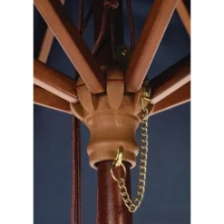 Parasol de Terrasse Professionnel - Ø2520 mm - Bleu Marine à Poulie - Bolero