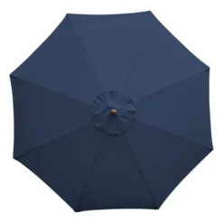 Parasol de Terrasse Professionnel - Ø2520 mm - Bleu Marine à Poulie - Bolero
