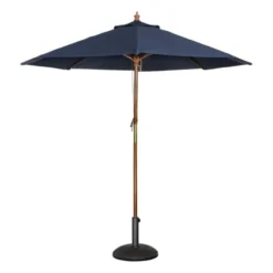 Parasol de Terrasse Professionnel - Ø2520 mm - Bleu Marine à Poulie - Bolero