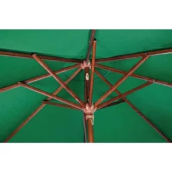 Parasol de Terrasse Professionnel - Vert - Poulie - Ø3m - Bolero