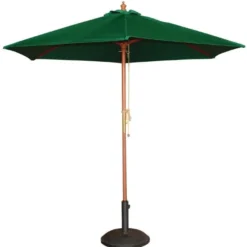Parasol de Terrasse Professionnel - Vert - Poulie - Ø3m - Bolero