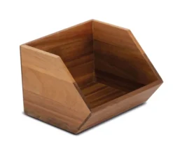Petite Boîte en Bois Empilable 17,5 x 17 cm pour Buffet - Pujadas