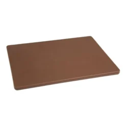 Petite planche à découper polyéthylène marron 229 x 305 x 12 mm basse densité - Hygiplas