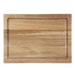 Petit planche à steak en bois d'acacia 260 x 188 x 25 mm - Olympia