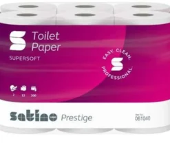 Petit rouleaux papier toilette 200F blanc - Lot de 5 colis de 96 rouleaux - Wepa Professional Gmbh