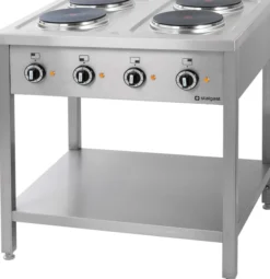 Piano de Cuisson Electrique Professionnel 4 plaques - prof. 700 - Stalgast