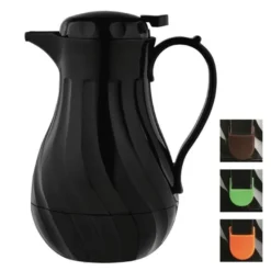Pichet à café isotherme torsadé noir - 2 litres - Olympia