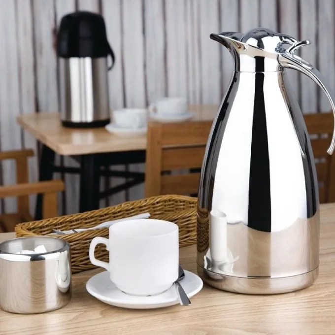 Pichet isotherme inox professionnel Olympia - 2 L