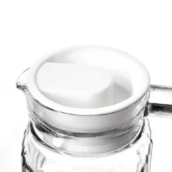 Pichet rainuré en verre 1 L Olympia - Boite de 6
