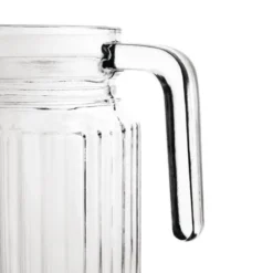 Pichet rainuré en verre 1 L Olympia - Boite de 6