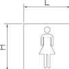 Pictogramme en Acier Inoxydable "Distance de Sécurité" - Fricosmos