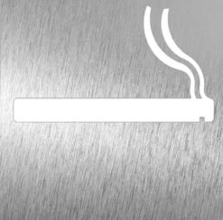 Pictogramme en Acier Inoxydable "Autorisation de fumer" - Fricosmos
