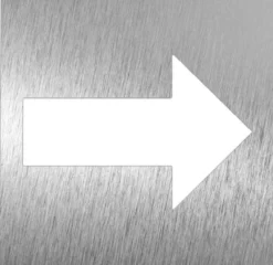 Pictogramme en Acier Inoxydable "Direction" - Fricosmos