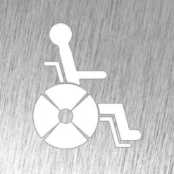 Pictogramme en Acier Inoxydable "Handicapés" - Fricosmos