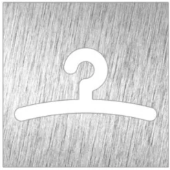 Pictogramme en Acier Inoxydable "Vestiaire" - Fricosmos