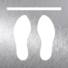 Pictogramme Inoxydable "Attendez Derrière la File" - Fricosmos