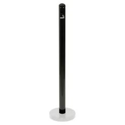 Pied cendrier - Noir - 100cm (socle non inclus) - Securit