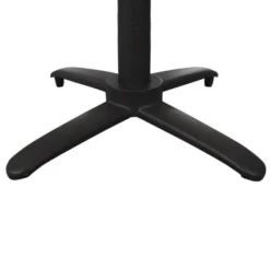 Pied de Table Carré 700 mm Basculant en Aluminium Noir - Bolero