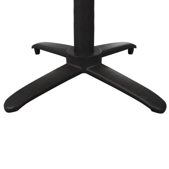 Pied de Table Carré 700 mm Basculant en Aluminium Noir - Bolero