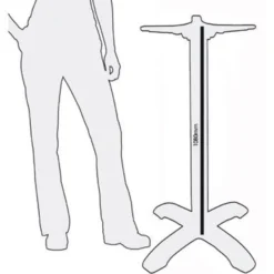 Pied de Table Mange-Debout pour les Plateaux jusqu'à 800 mm - Bolero