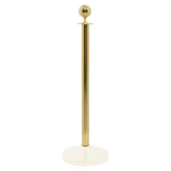 Pied à tête ronde pour poteau d'accueil - 100cm (Socle NON inclus) - Securit