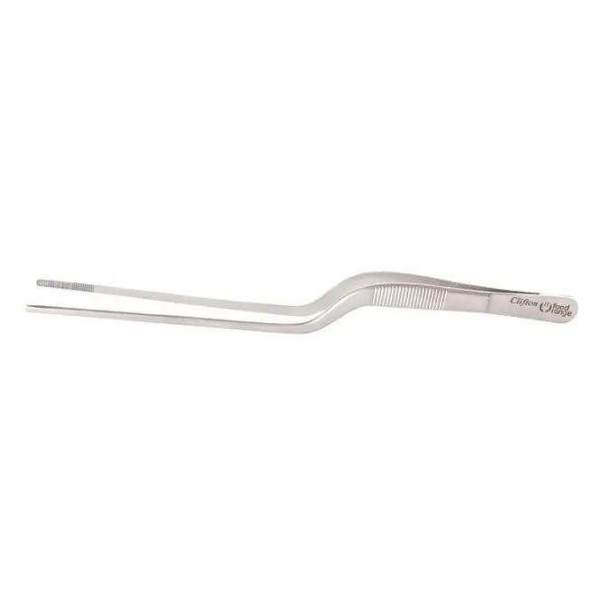 Pince à sushi inox 200 mm embouts arrondis