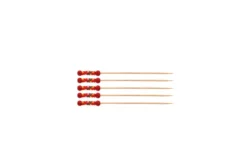 Pique en bambou rouge 12 cm - 5000 unités - Betik