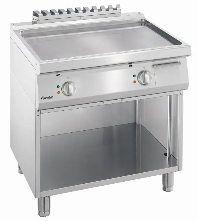 Plancha Electrique Lisse Professionnelle - Armoire Ouverte - Bartscher