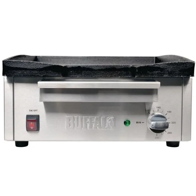Plancha Electrique Professionnelle de Comptoir - 2 Zones 2,8 kW - Buffalo