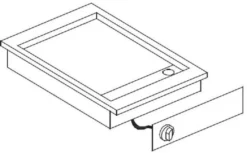 Plancha Encastrable Electrique Plaque Lisse Chromée 3,9 kW - Combisteel