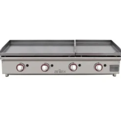 Plancha à Gaz DUO en Acier Laminé 800x400 et 400x400 mm - Arilex