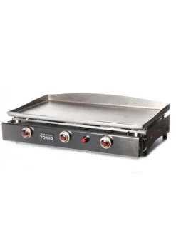 Plancha Gaz 3 Feux LAGOA tout Inox - Plancha Tonio