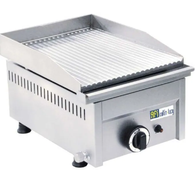 Plancha Gaz Professionnelle Rainurée - 1 ou 2 Zones de Cuisson - AFI Collin Lucy