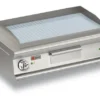 Plancha électrique à poser - Plaque 1/2 lisse chromée - 10 kW - Baron