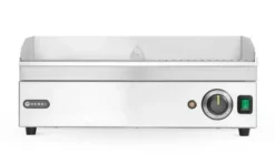Plancha Moitié Rainurée Kitchen Line 220-240V/2400W 527x404x(H)233mm - Hendi